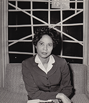 black and white of Daisy Bates